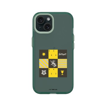 iPhone 15 Clear 憂墨綠 - 哈利波特 Harry Potter - 學院盃系列：赫夫帕夫