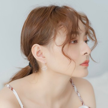 拉長石925純銀惡魔之眼耳環