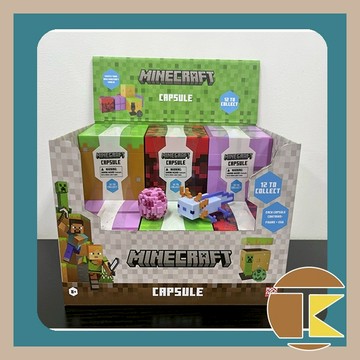 【11月預購】 Minecraft 膠囊收藏套裝 盲盒 玩具 公仔 盒玩 一中盒12入｜愛蛋客