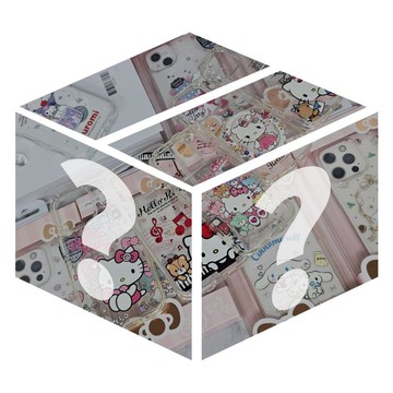 【福袋】三麗鷗 iPhone 16/15 輕薄軍規防摔水晶彩鑽手機殼-隨機