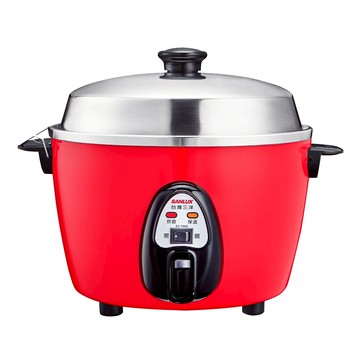 SANLUX 台灣三洋電鍋 EC-10AS  10人份  #304不鏽鋼配件  獨立保溫開關  鍋蓋架設計