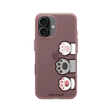iPhone 17 Clear (相機按鈕) 晶醺玫 - VITA VITA．塔仔是隻貓 - 贊成先吃飯