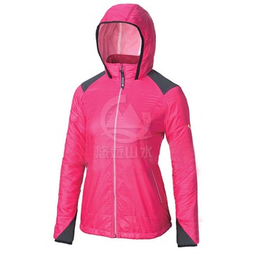 easymain 女 動態保暖超輕防風透氣夾克桃紅ce17096-14/防寒防風/戶外機能夾克/