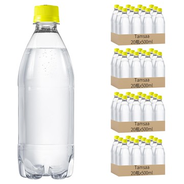 Tamsaa 無標籤氣泡水 檸檬風味  500ml  80瓶