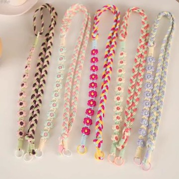 手工編織手機掛繩二合一手提斜挎多用手機鏈掛繩可拆卸調節脖掛繩