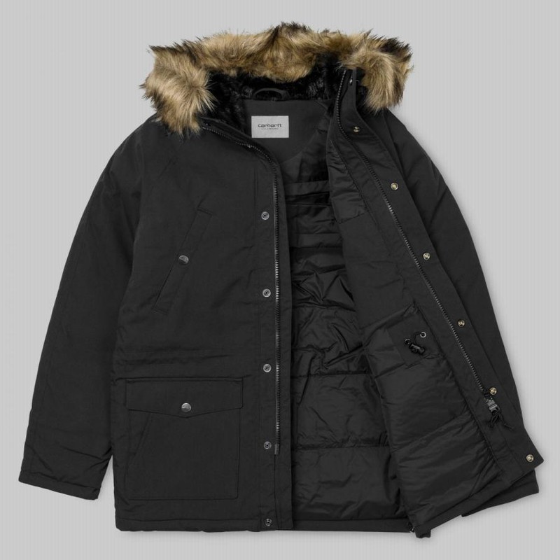 カーハート トラッパー パーカ サイプレス/ブラック メンズ アウター