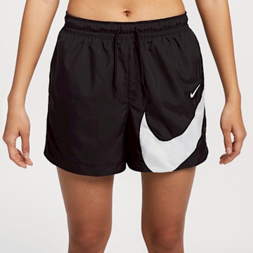 NIKE 短褲 女 運動褲 慢跑 訓練 AS W NSW CLS WVN MR 5 LOGO SH 黑白 HM8980-010