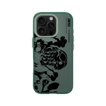 iPhone 16 Pro Clear 憂墨綠 - 航海王 One Piece - 復刻系列-魯夫 四檔猿王統