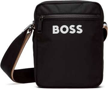BOSS 黑色 Contrast Logo Signature 斜挎包