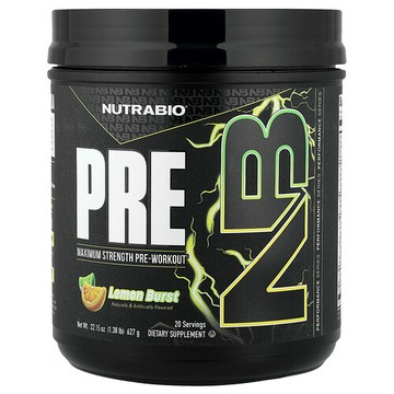 NutraBio, 鍛鍊前，檸檬爆裂，1.38 磅（627 克）