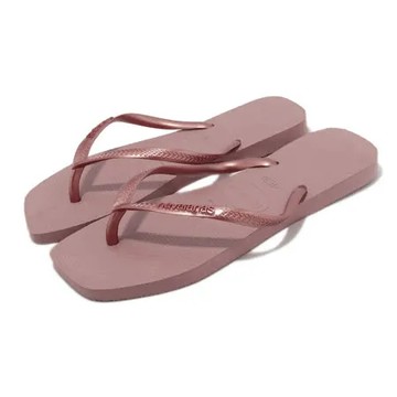 Havaianas 拖鞋 Slim Square Flip Flops 女鞋 玫瑰金 人字拖 41483013544W