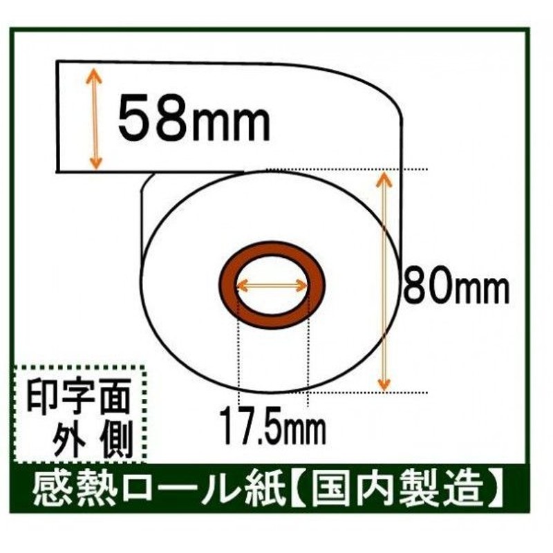 最大54％オフ！ レシート 汎用 ノーマル レジスター 1梱包 レジ用感熱紙 感熱レジロール