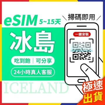 【極速出貨】eSIM冰島 冰島網卡 冰島esim卡 冰島esim 冰島 網路卡 網卡 esim卡 吃到飽 歐洲網卡 網卡