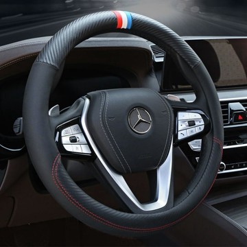 車載方向盤套 自帶回正標 手感駕駛感超好 方向盤皮套 透氣防滑 Toyota方向盤套 Altis RAV4 真皮方向盤套