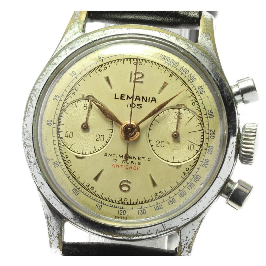 LEMANIA】レマニア 105 Cal.1275 クロノグラフ 手巻き メンズ | LINE 