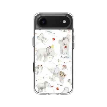 iPhone Air Clear Case（相機按鈕） 透明 - 涼丰 LiangFeng - 灰色大象