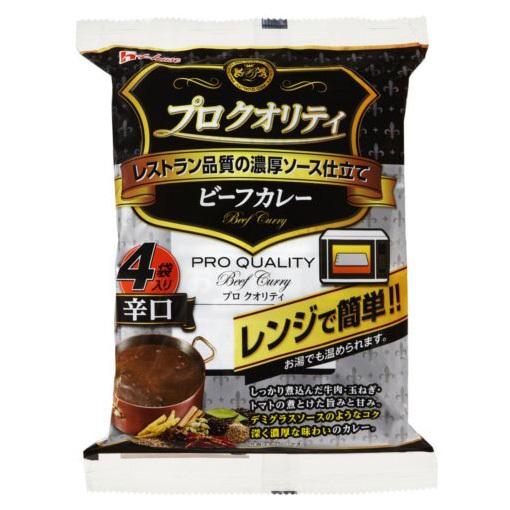 プロクオリティ ビーフカレー4袋入り辛口 ハウス食品