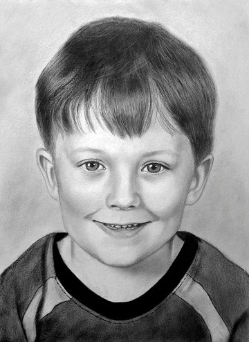 逼真的兒童肖像定制繪畫嬰兒肖像照片兒童藝術