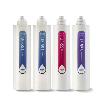 (共4支)(超值組合)賀眾牌UF-311PLUS專用年份濾芯 UF-591二支 UF-594一支 UF-555一支