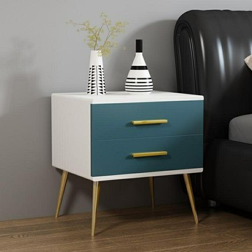 床頭櫃 床頭櫃北歐鐵藝簡約現代創意邊櫃小桌子臥室儲物櫃邊角櫃收納櫃