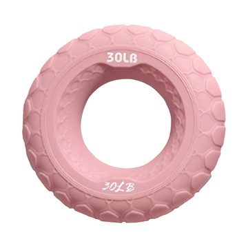 MICHAEL FITNESS 麥克健身 握力圈 30磅 2個 矽膠材質 柔軟高彈 經久耐用  6 x 6 x 2cm  柔和粉