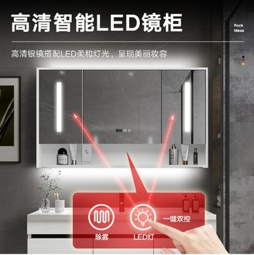 實木浴室櫃洗手盆組合 衛生間洗手池洗臉台壹體陶瓷洗漱台衛浴櫃