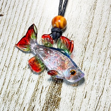玻璃魚墜飾 2207132