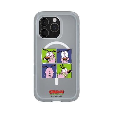 iPhone 16 Pro AirX 流變灰 - Courage the Cowardly Dog膽小狗英雄 - 英雄的四格漫畫