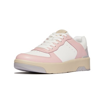 FitFlop RALLY EVO 皮革休閒鞋-女(黏土粉紅混色)