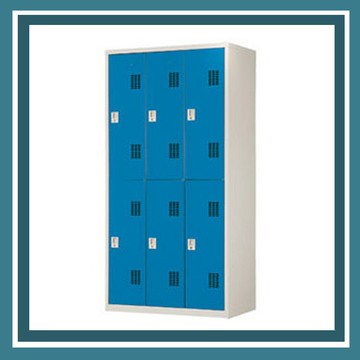 【屬過大商品，運費請先詢問】辦公家具 PS-3606-B 藍色6人用衣櫃 資料文件檔案櫃 櫃子 檔案 收納