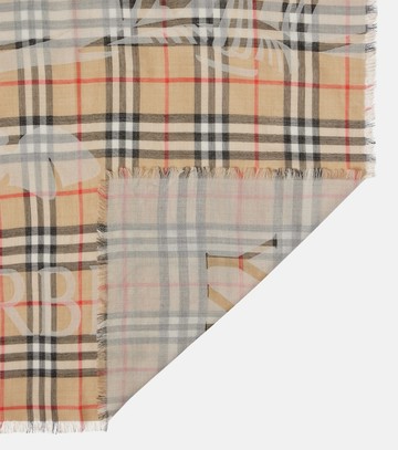 Burberry EKD Burberry Check wool and silk scarf