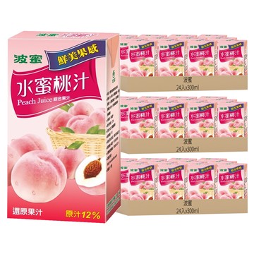 波蜜 水蜜桃汁  300ml  72入