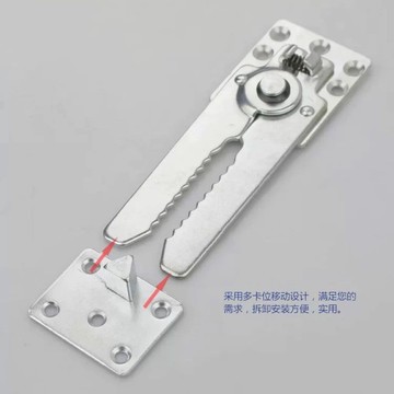 【臺灣熱銷】傢俱連接插扣鉸鏈沙發三角緊固底座組合鱷魚扣沙發底部固定連接件支持批發