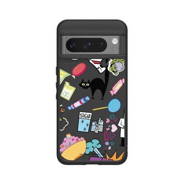 Pixel 8 Pro SolidSuit 黑 - The Powerpuff Girls 飛天小女警 - 貼紙款