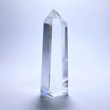 天然礦石 藍針水晶柱
