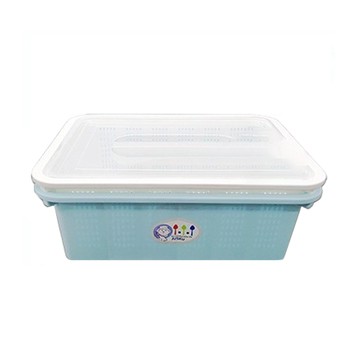 JUSKU 佳斯捷 超級長今濾水收納籃組 28L  顏色隨機  54 x 39.8 x 21.4cm  1組