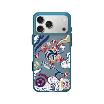 iPhone 17 Pro Max Clear (相機按鈕) 夜幕藍 - FFF - Logo - Comics