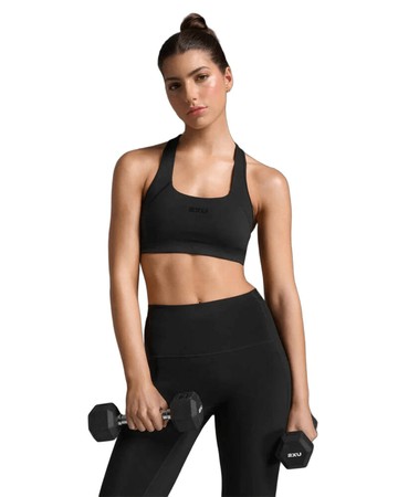 女背心 2XU Form Racerback Medium Impact Bra 女士 吸濕排汗工字背中度支撐U型運動內衣｜黑