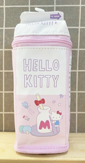 【震撼精品百貨】Hello Kitty 凱蒂貓 Hello Kitty日本SANRIO三麗鷗KITTY化妝包/筆袋-造型飲料*53937 震撼日式精品百貨