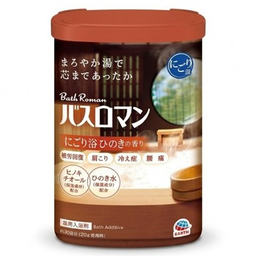 EARTH 地球製藥 Bath Roman 入浴劑 馥郁檜木香  600g  1罐