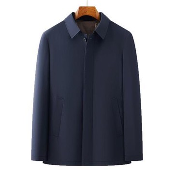 【米蘭精品】現貨+預購 頂級真羽絨外套90%鴨絨羽絨衣秋冬外套上衣大碼休閒男裝-脫卸內膽排扣2色74mt118