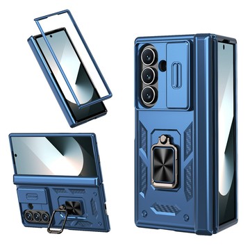 現貨》德係折疊屏防摔殼 適用三星 Galaxy Z Fold8ultra手機殼7/6/5指環360支架鉸鏈推窗鏡頭保護套