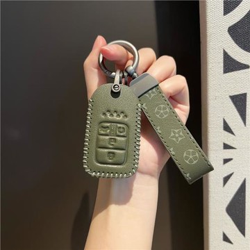 適用本田雅閣車鑰匙套CRV思域皓影英式派冠道型格飛度包扣殼男女