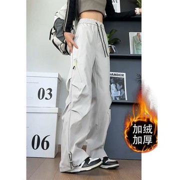 三防軟殼沖鋒褲男款秋冬季潮牌加絨傘兵工裝褲美式機能戶外登山褲