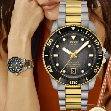 TISSOT天梭 SEASTAR1000 海洋之星 潛水機械腕錶 40mm/T1208072205100