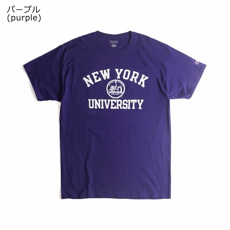 NEW YORK UNIVERSITY オフィシャルロゴTシャツ チャンピオン