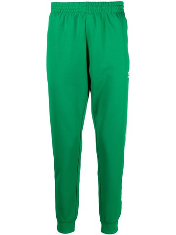 adidas - trefoil-logo jersey track pants - men - Cotton/Recycled Polyester - S - Green