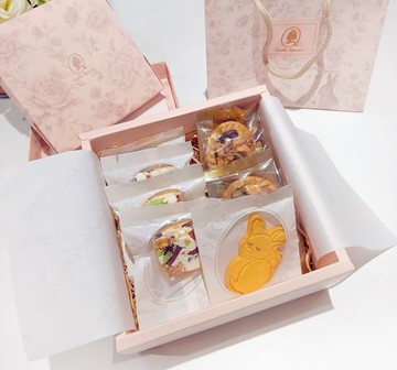 【中秋禮盒】三享小禮盒(夏威夷豆塔/法式水果雪棉餅/奶油餅乾)