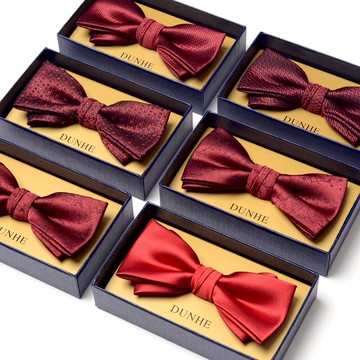 法式領結男襯衫藏青藍紅色黑新郎正裝結婚伴郎婚禮兄弟蝴蝶結女潮