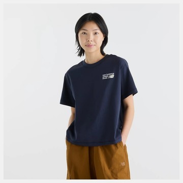 New Balance LOGO 女 短袖上衣 WT62B7V2DNT-F